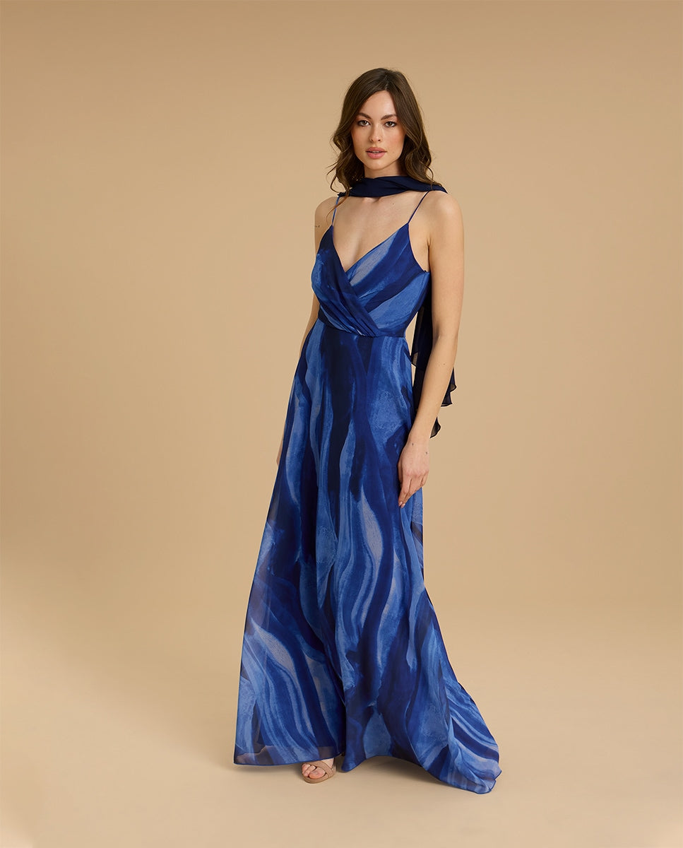 VESTIDO HALO AZUL NOCHE