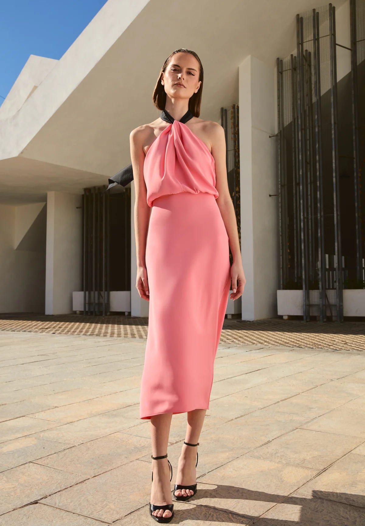 VESTIDO COVE ROSA NEGRO