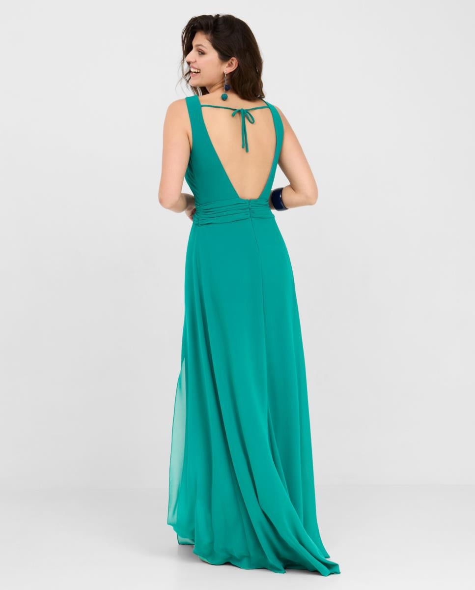 VESTIDO NEREIDA VERDE ESMERALDA