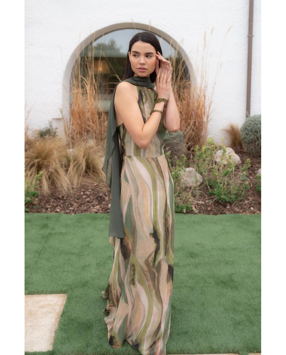VESTIDO SELVA VERDE OLIVA