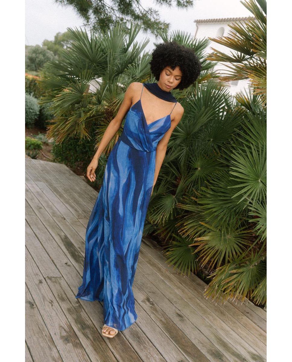 VESTIDO HALO AZUL NOCHE