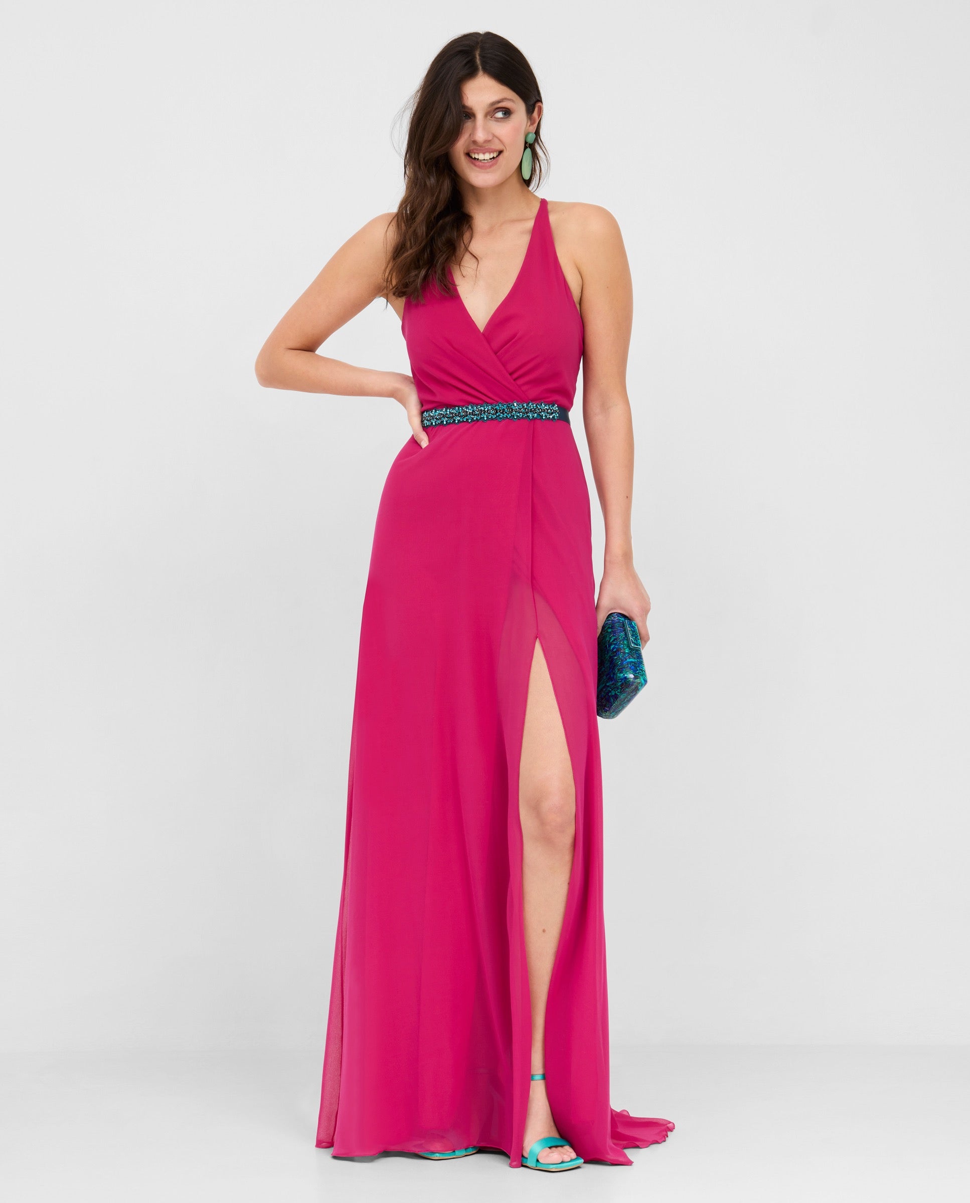 VESTIDO SABRINA FUCSIA INTENSO