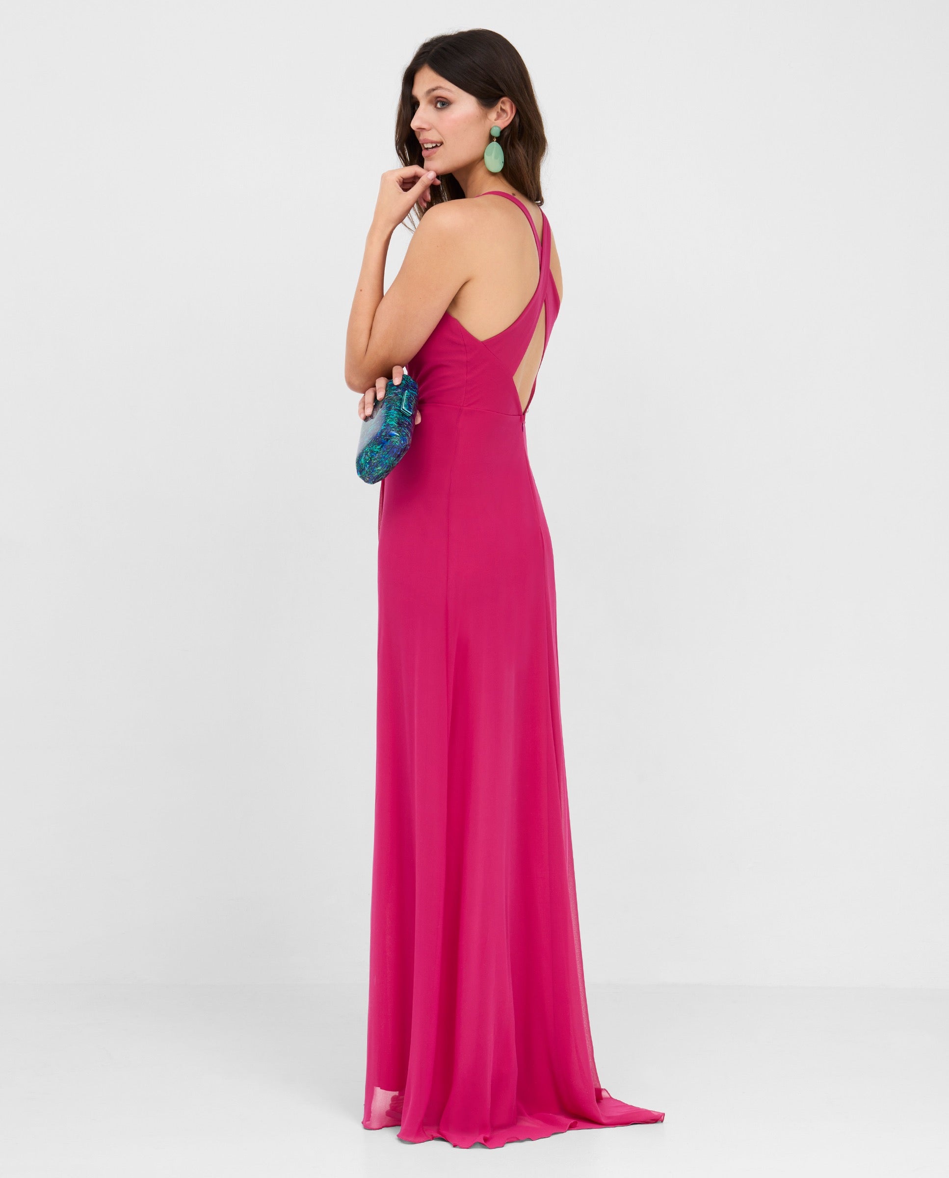 VESTIDO SABRINA FUCSIA INTENSO