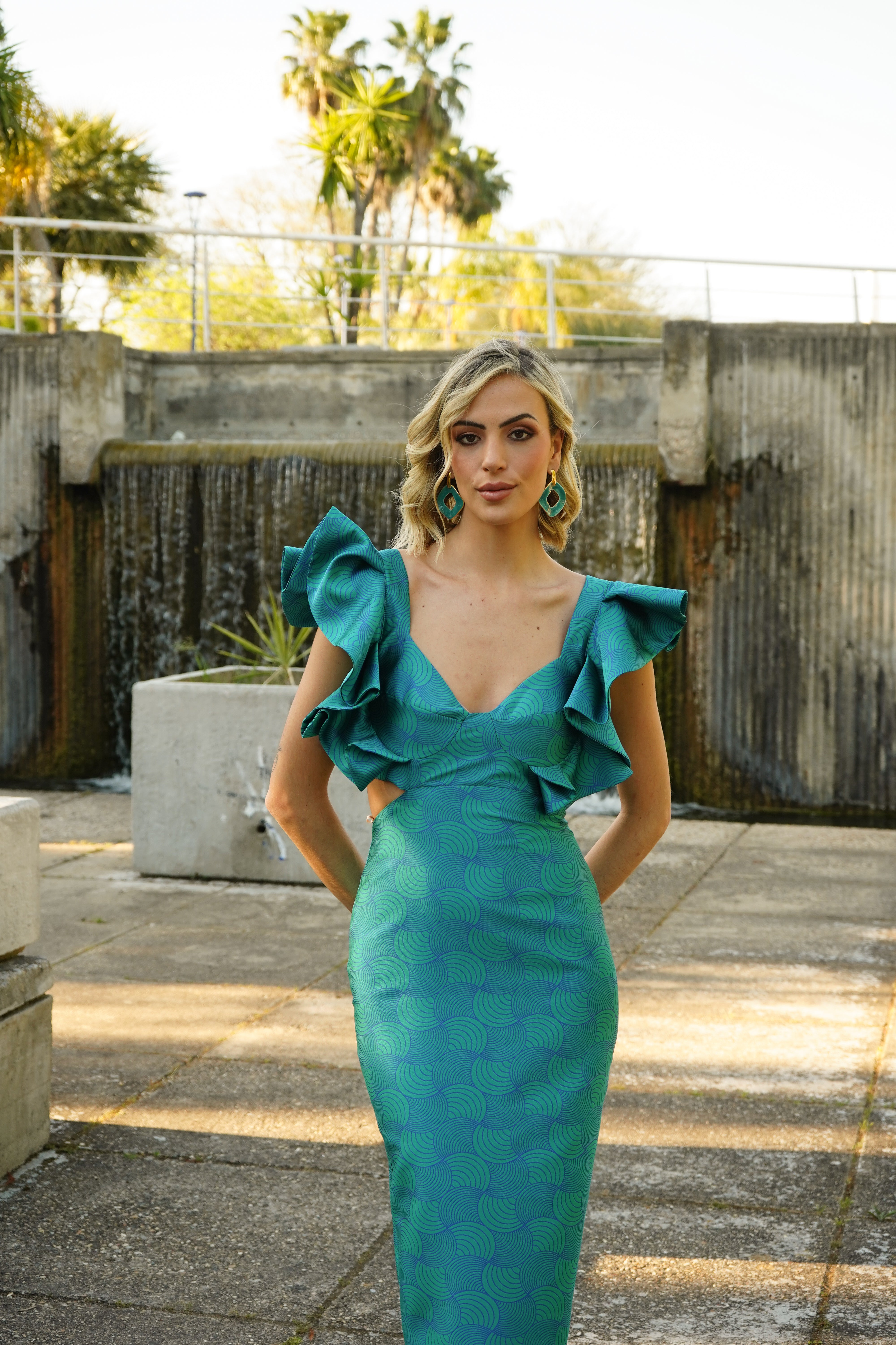 VESTIDO GENUS TURQUESA