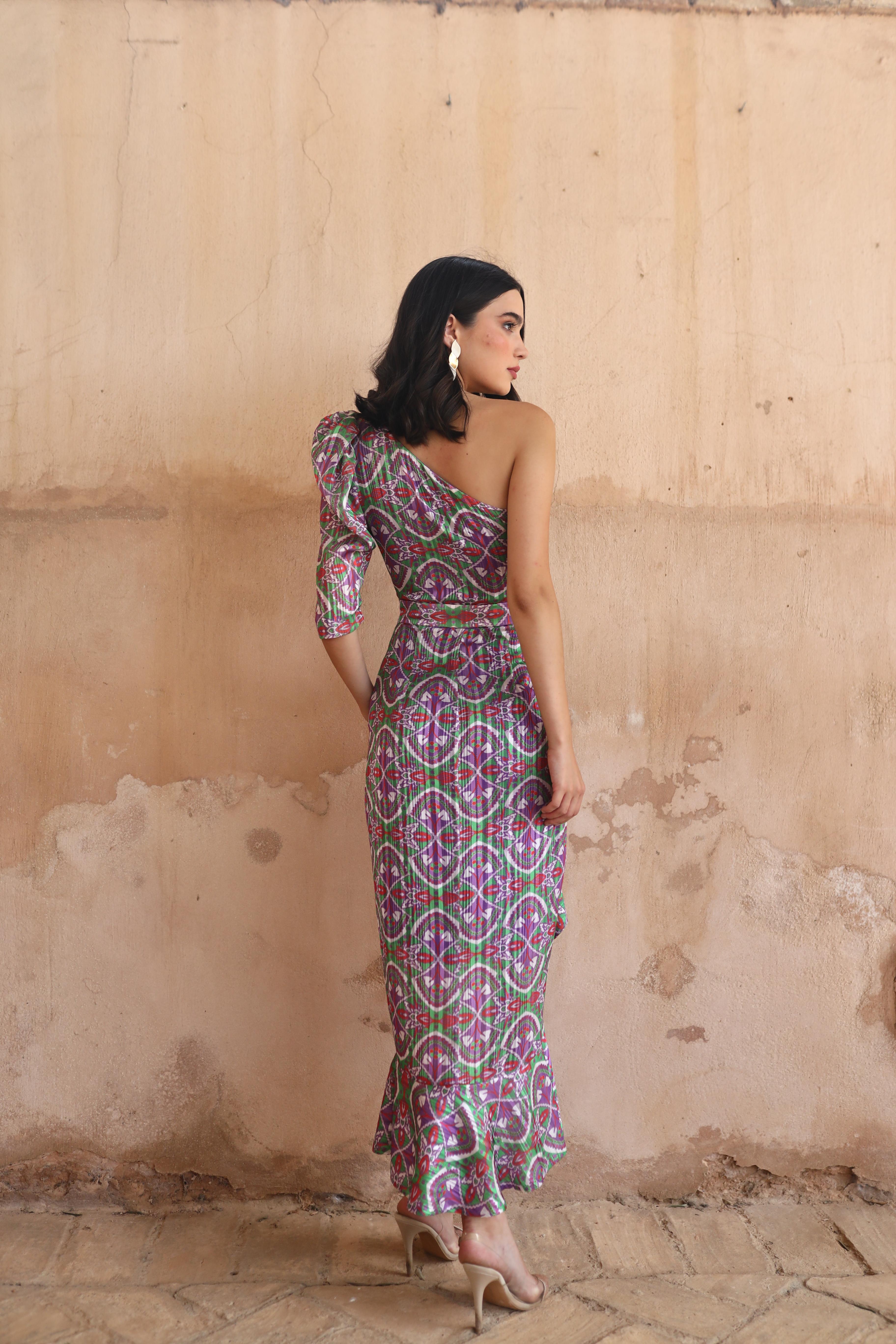 VESTIDO ORNELLA MORADO