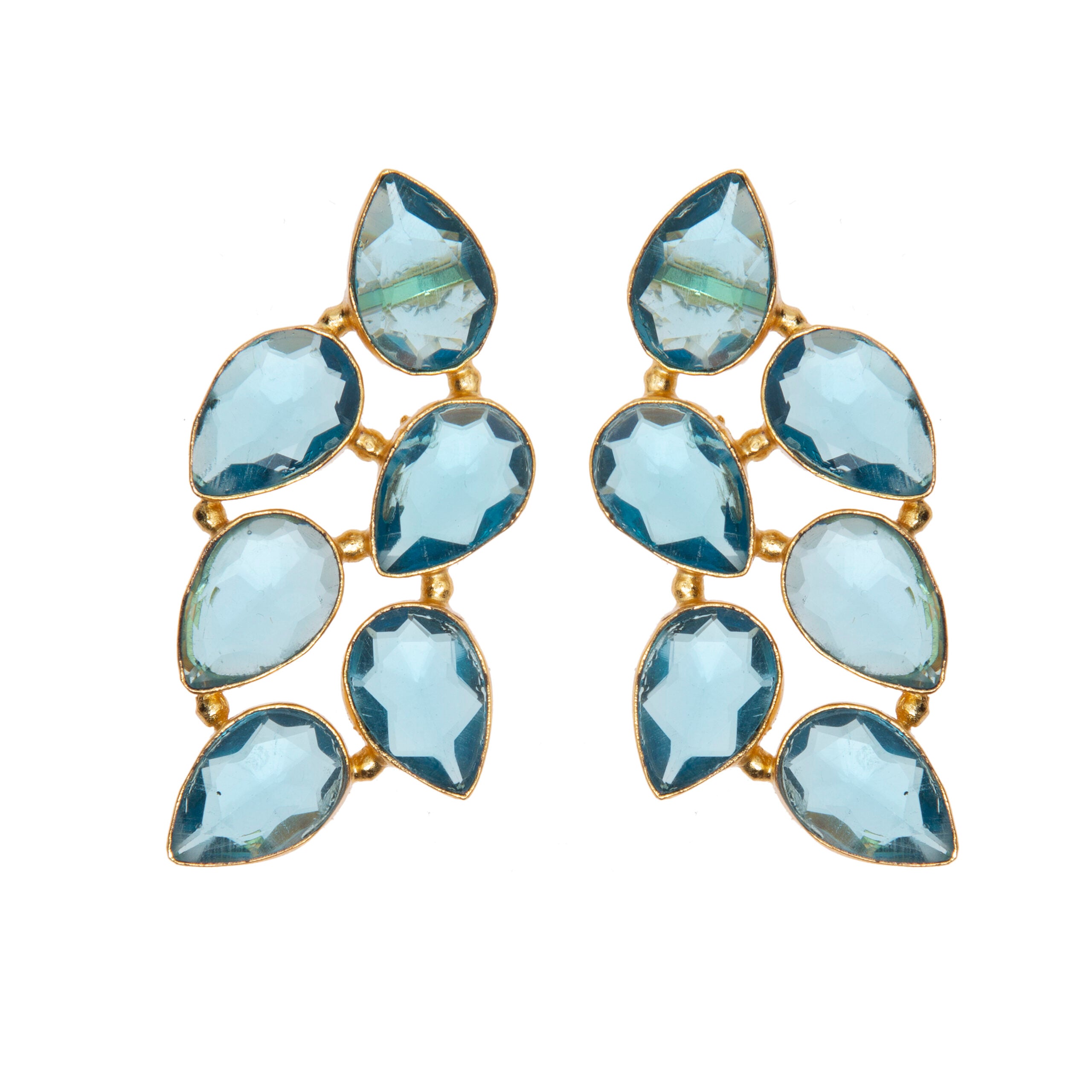 PENDIENTES PÉTALOS HOJA
