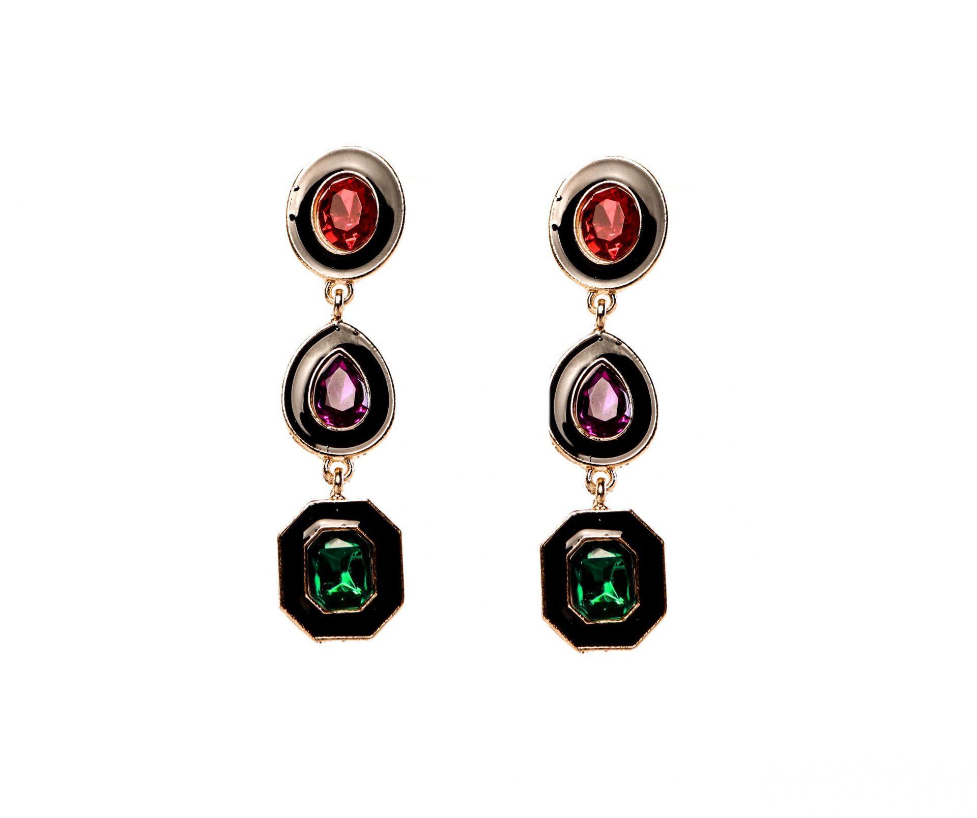 PENDIENTES ESMALTE CRISTAL
