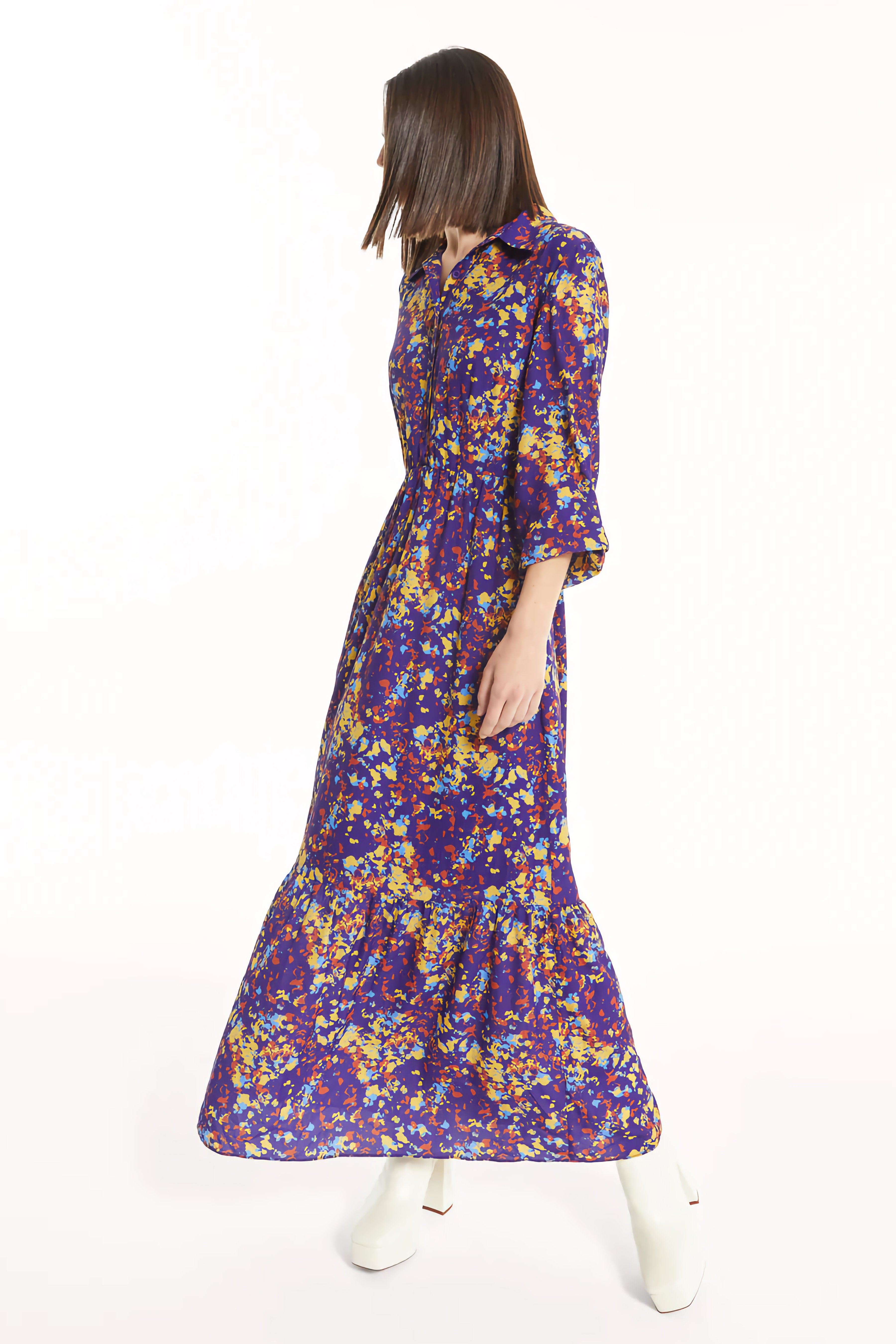 VESTIDO COUNTRY ABSTRACTO