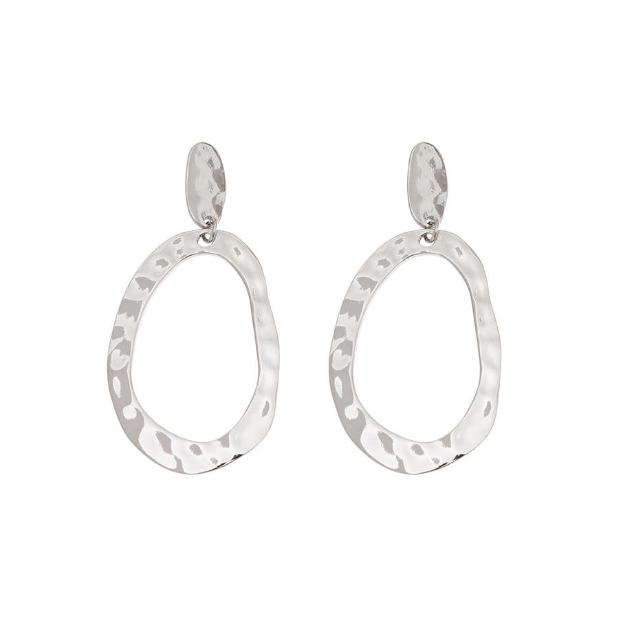 PENDIENTES ARANDELA MARTELADA XL