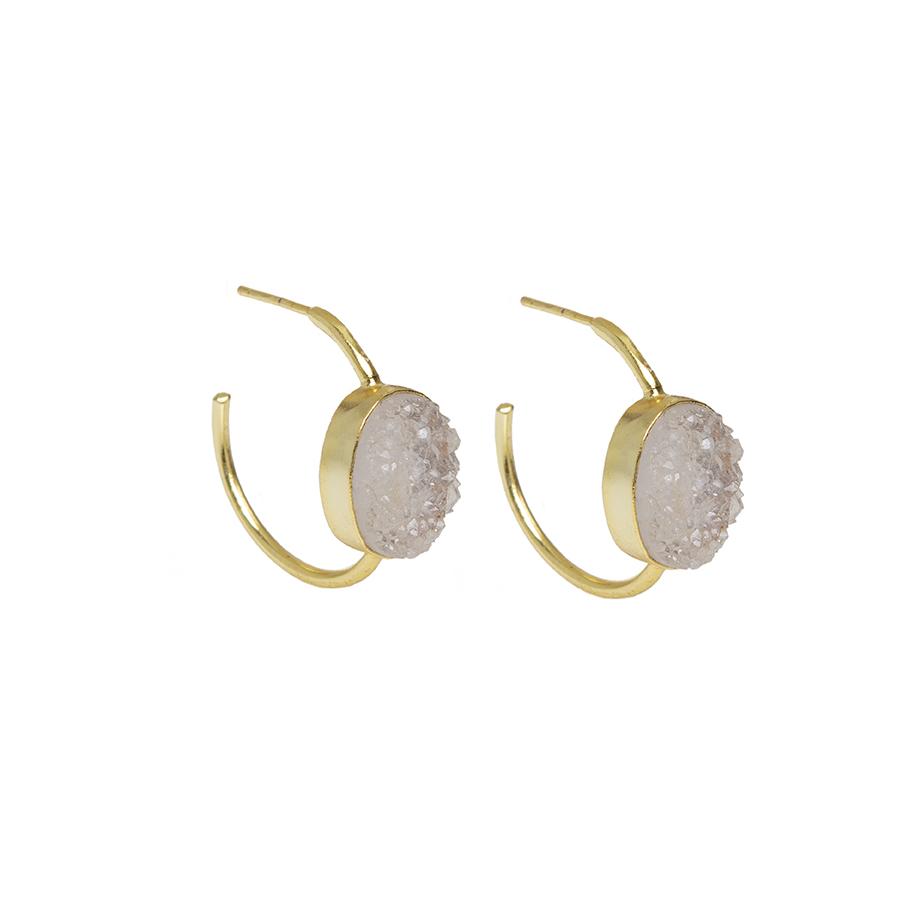 PENDIENTES ARO PIEDRA