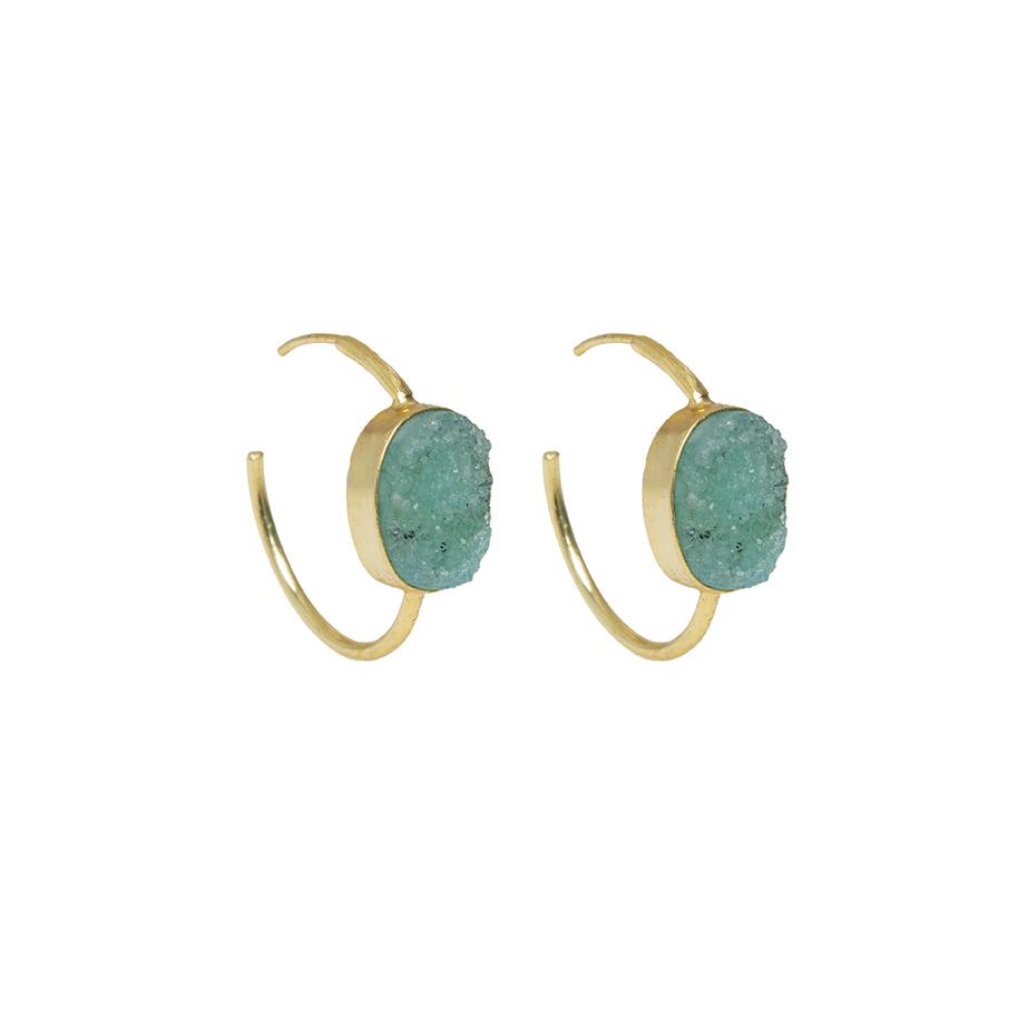PENDIENTES ARO PIEDRA