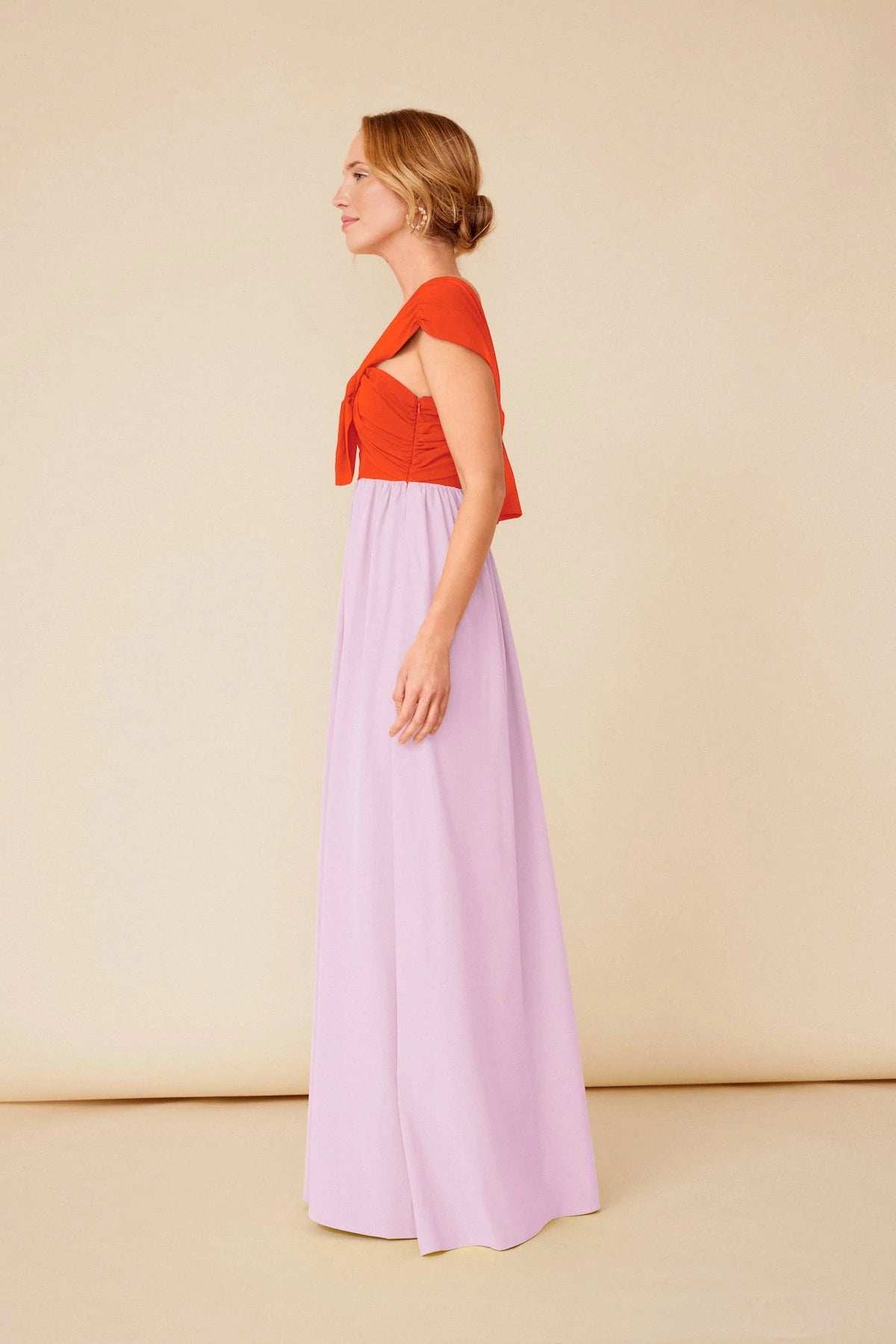 VESTIDO TITI RUST/LAVENDER