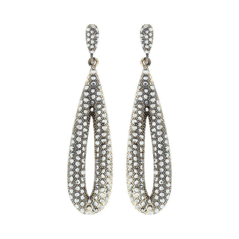 PENDIENTES LAGRIMA CRISTALES