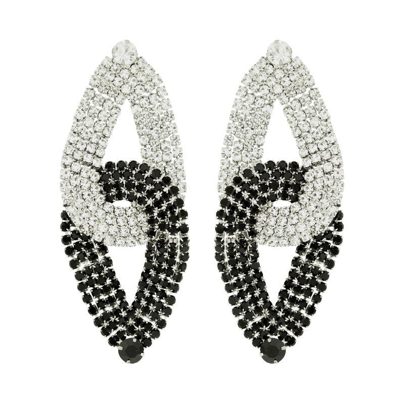 PENDIENTES BICOLOR STRASS
