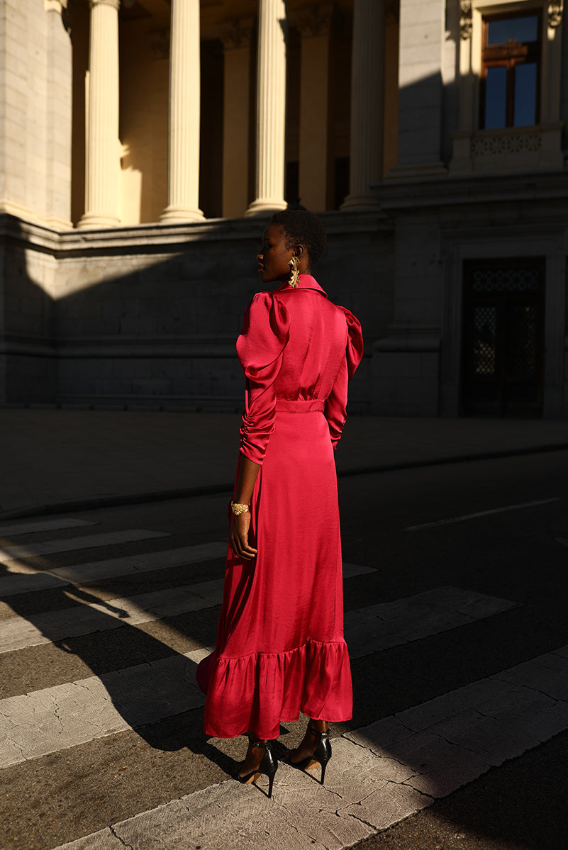 VESTIDO QATAR FUCSIA