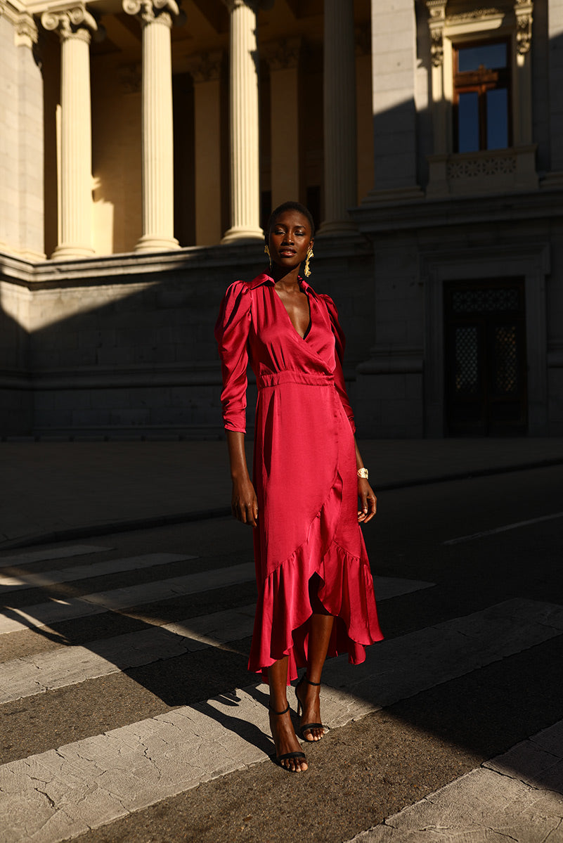 VESTIDO QATAR FUCSIA