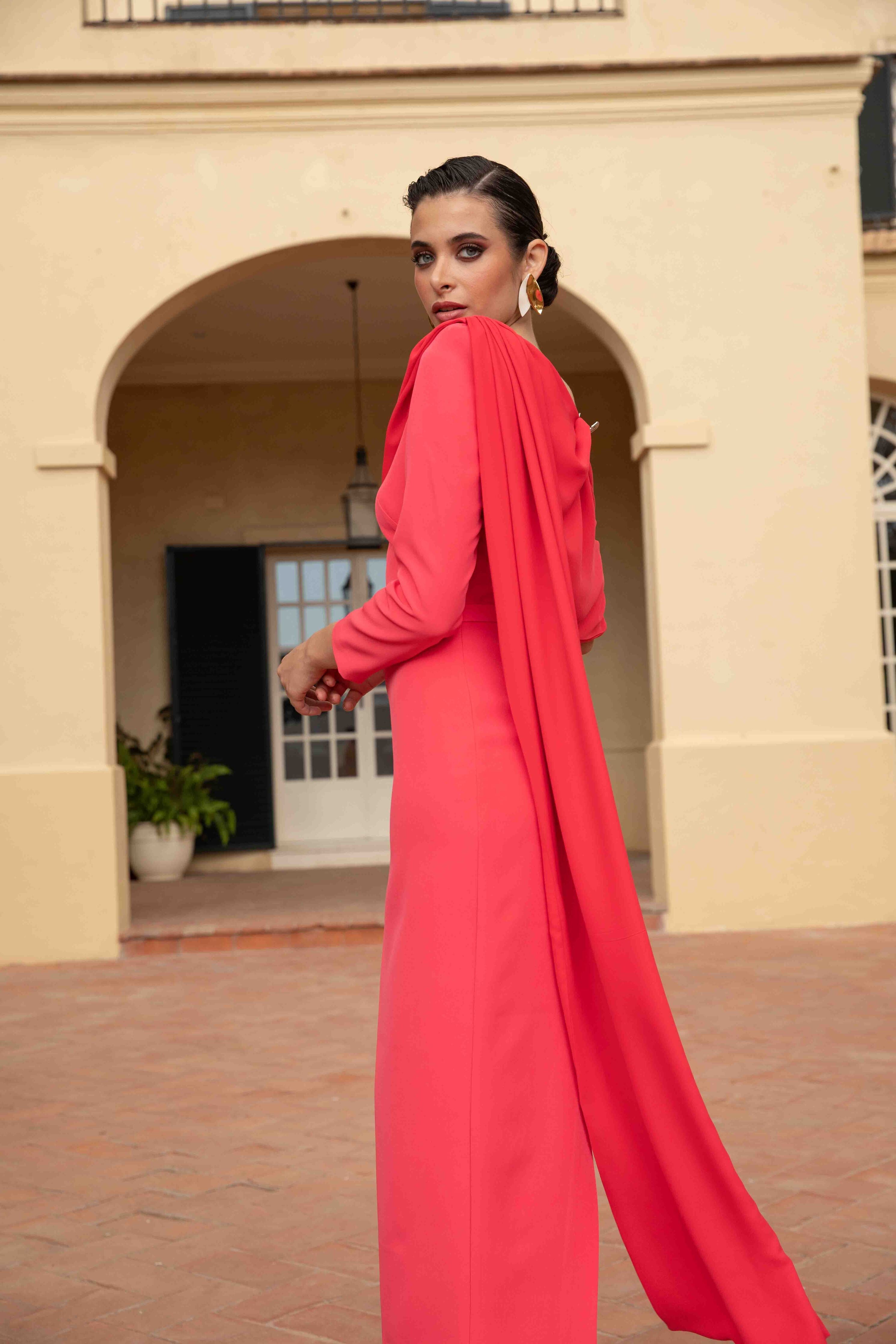 VESTIDO GAIA CORAL