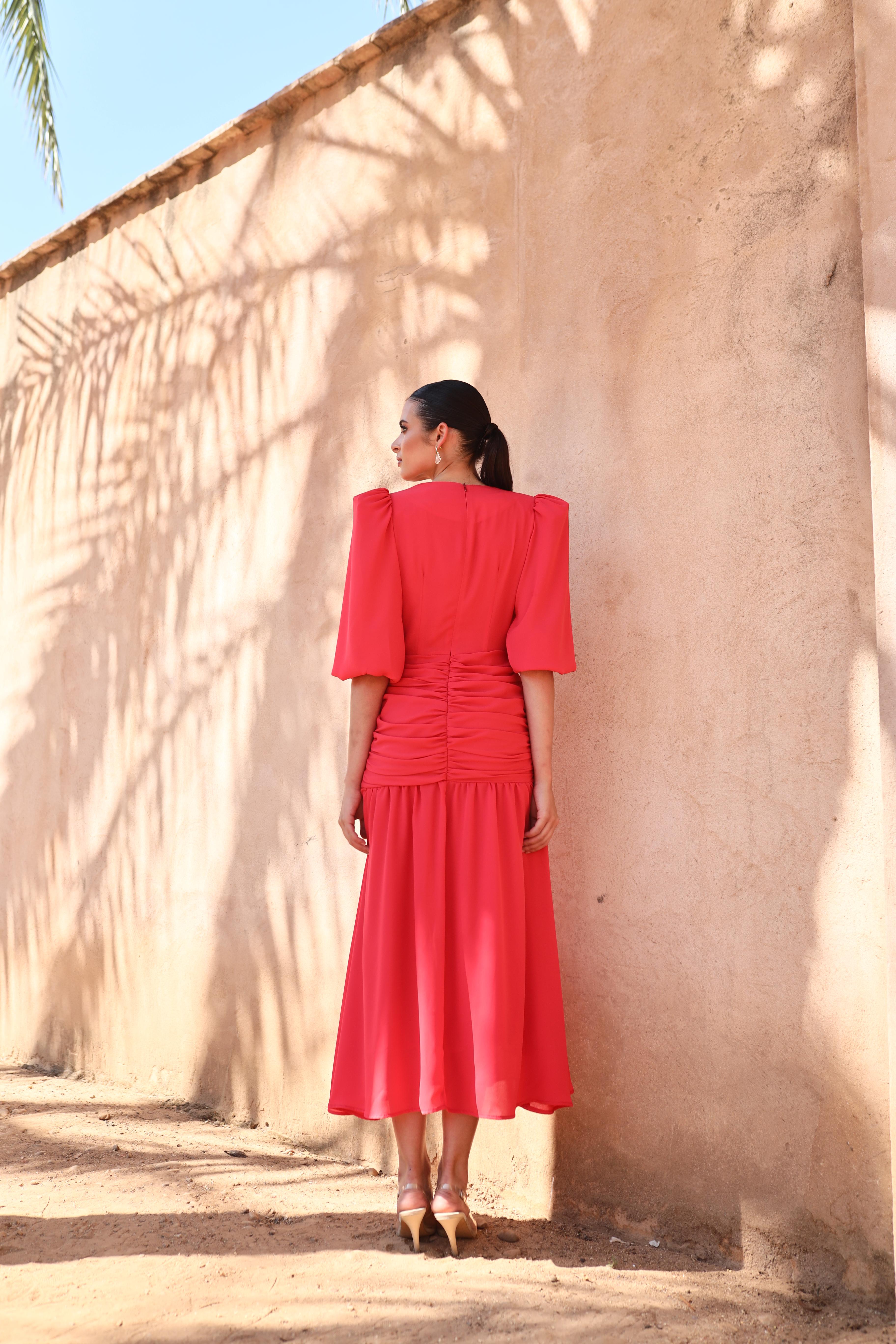 VESTIDO ROKO CORAL