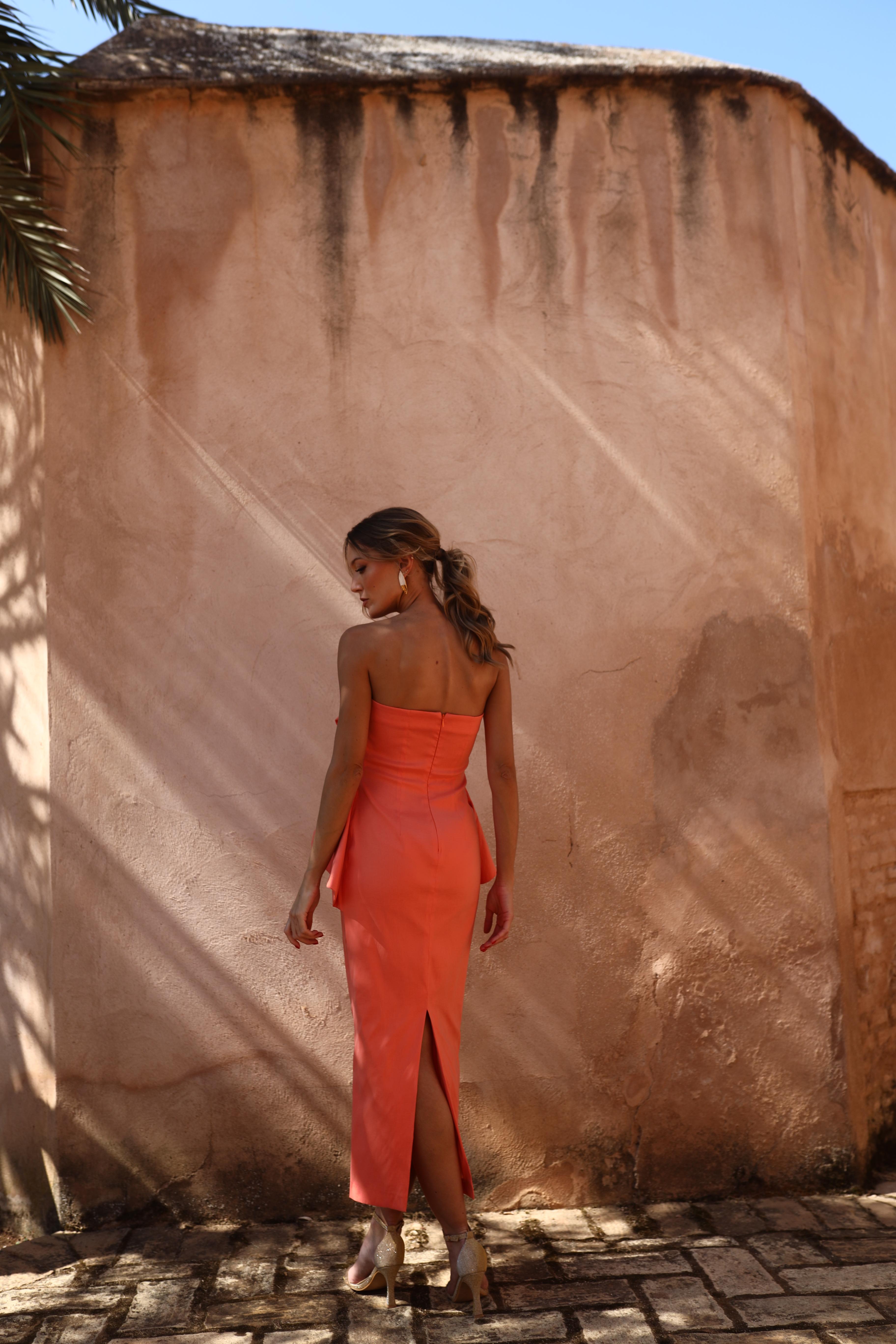 VESTIDO SANDA NARANJA