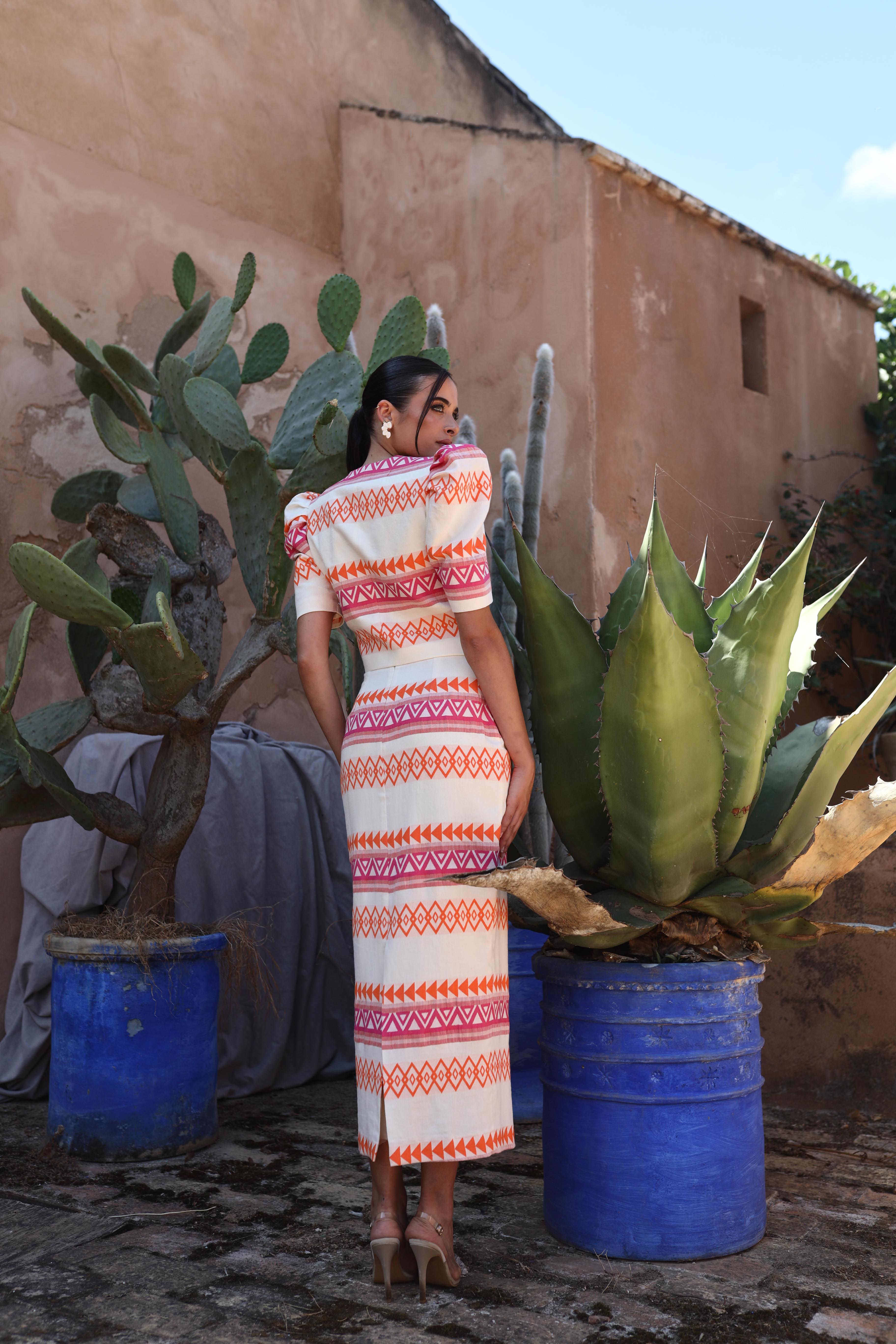 VESTIDO TRINI NARANJA